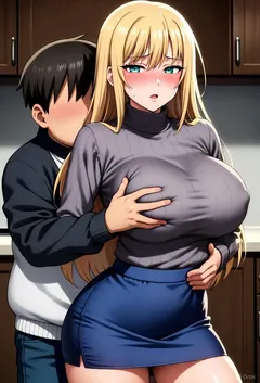 天真的混血大洋马老婆沦为熊孩子的玩物！