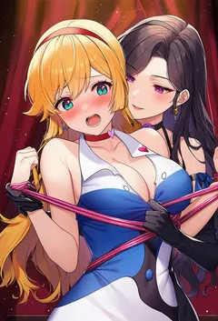 可爱又色气的扶她怪盗组合会大意翻车被大姐姐们调教吗~